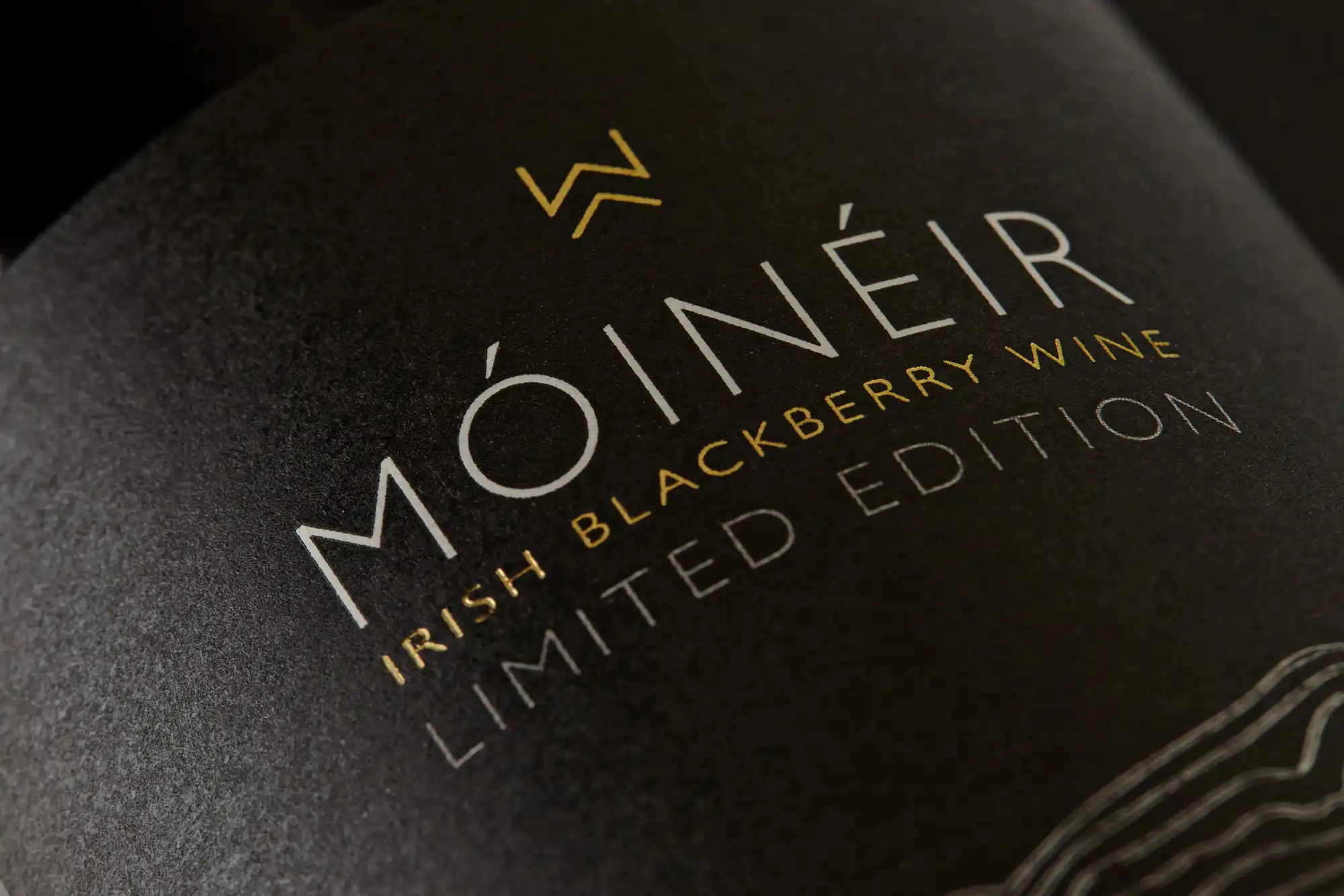 Blackberry Wine Label Up Close