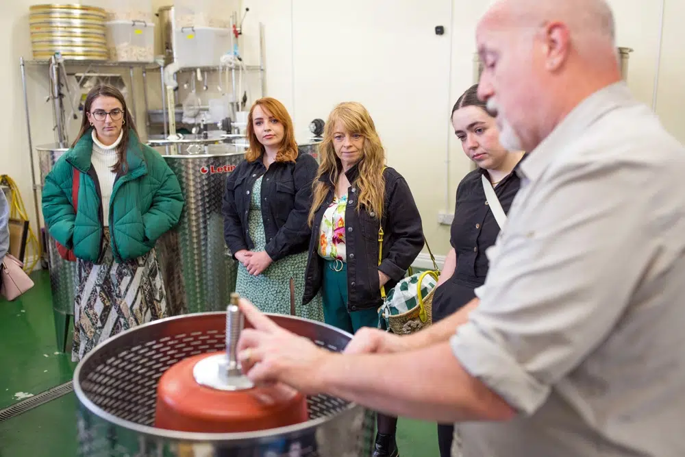 groups tours at Wicklow winery